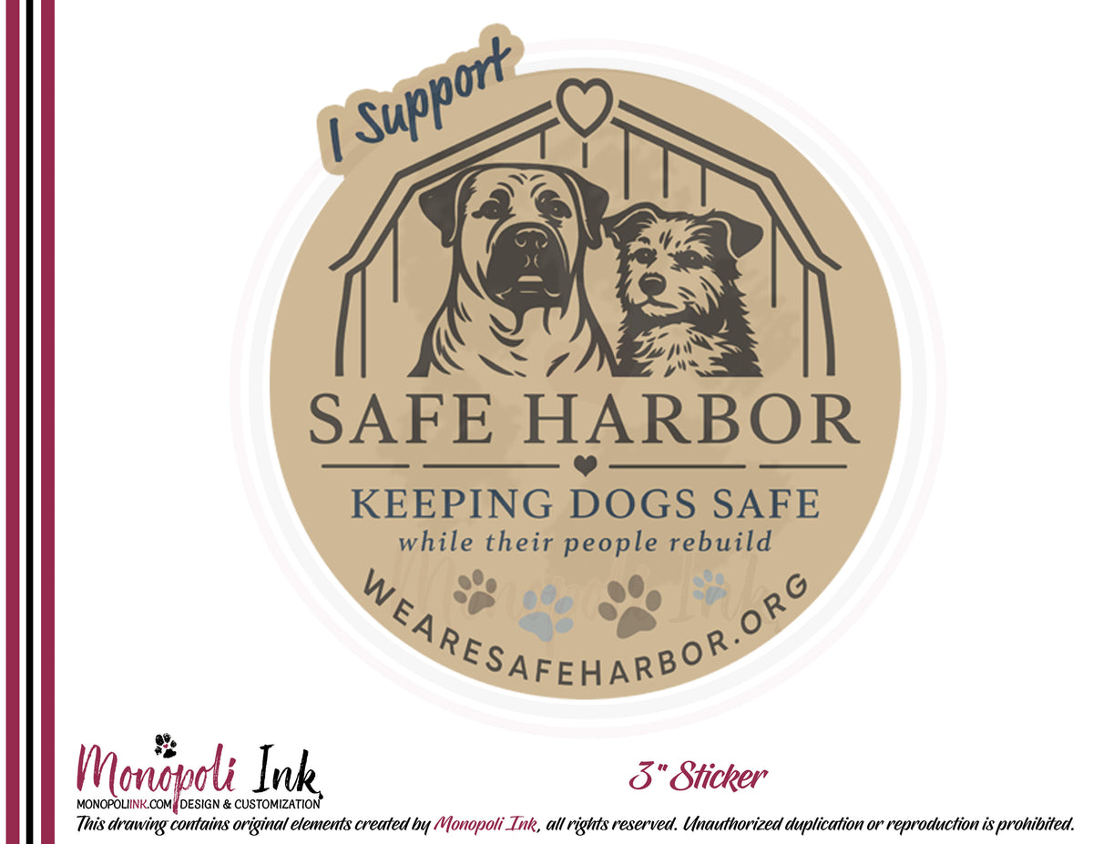 Safe Harbor 3" Stickers