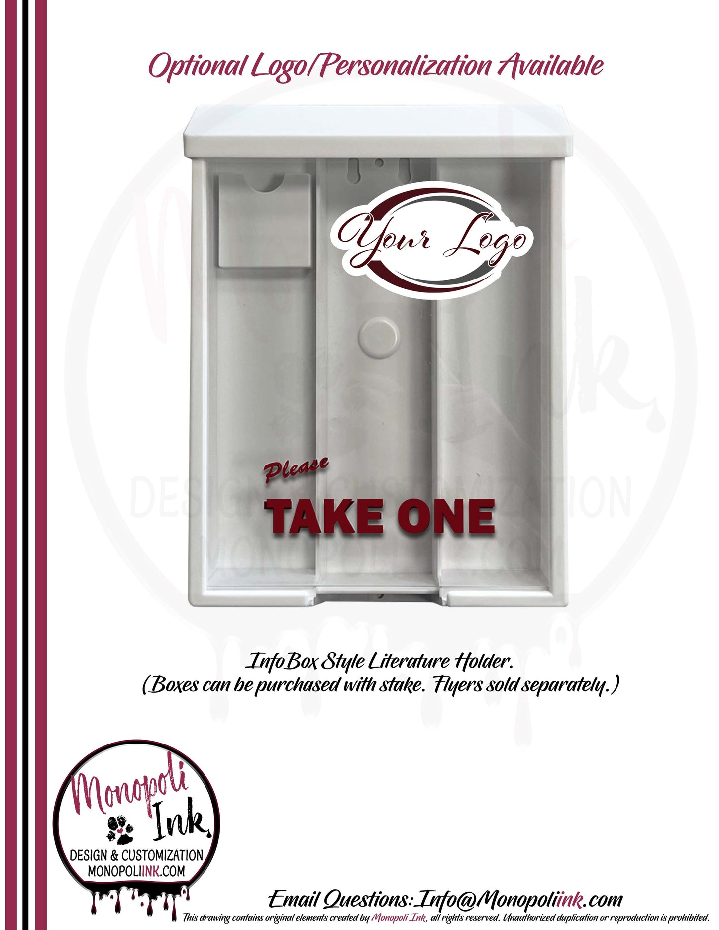 Info Box Brochure/Literature Holder