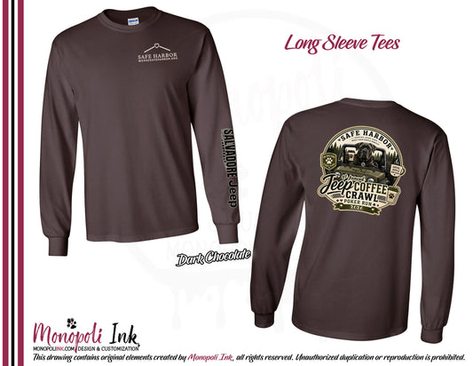 Safe Harbor Jeep Coffee Crawl Long Sleeve Tees