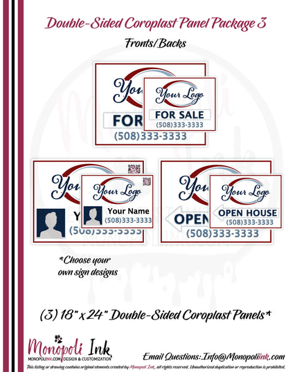 18" x 24" Coroplast Step-Stake/Lawn/Yard Signs