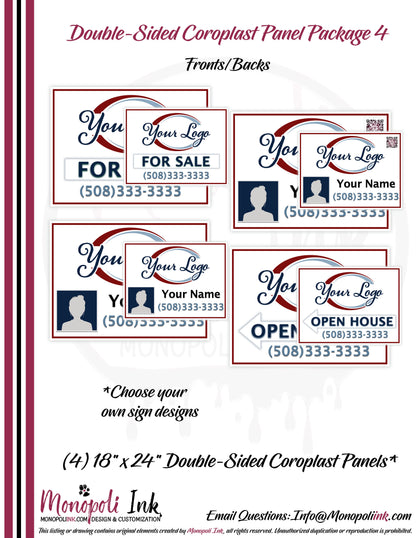 18" x 24" Coroplast Step-Stake/Lawn/Yard Signs
