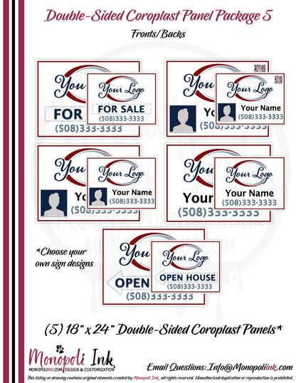 18" x 24" Coroplast Step-Stake/Lawn/Yard Signs