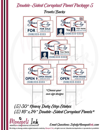 18" x 24" Coroplast Step-Stake/Lawn/Yard Signs