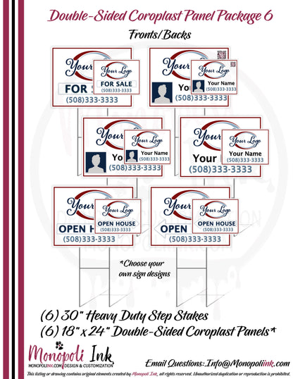 18" x 24" Coroplast Step-Stake/Lawn/Yard Signs