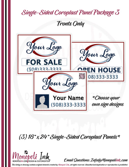 18" x 24" Coroplast Step-Stake/Lawn/Yard Signs