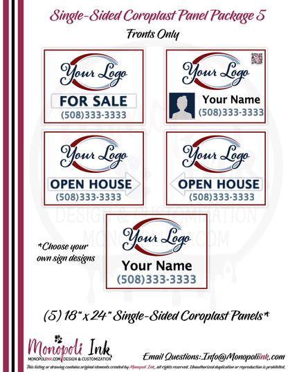 18" x 24" Coroplast Step-Stake/Lawn/Yard Signs