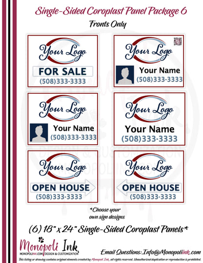 18" x 24" Coroplast Step-Stake/Lawn/Yard Signs