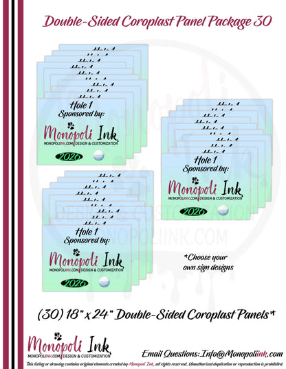 18" x 24" Coroplast Step-Stake/Lawn/Yard Signs