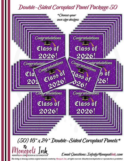 18" x 24" Coroplast Step-Stake/Lawn/Yard Signs