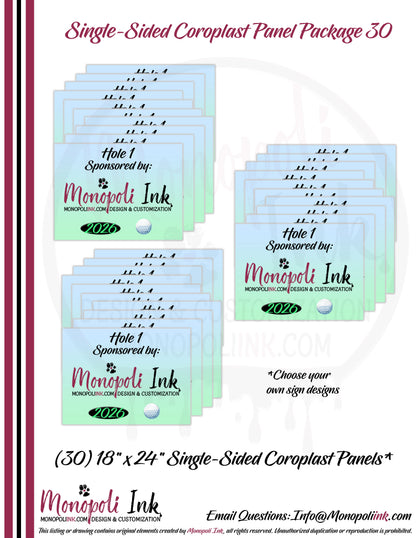 18" x 24" Coroplast Step-Stake/Lawn/Yard Signs