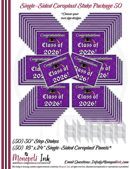 18" x 24" Coroplast Step-Stake/Lawn/Yard Signs
