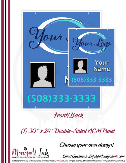 30" x 24" Aluminum Composite Real Estate Sign Panels