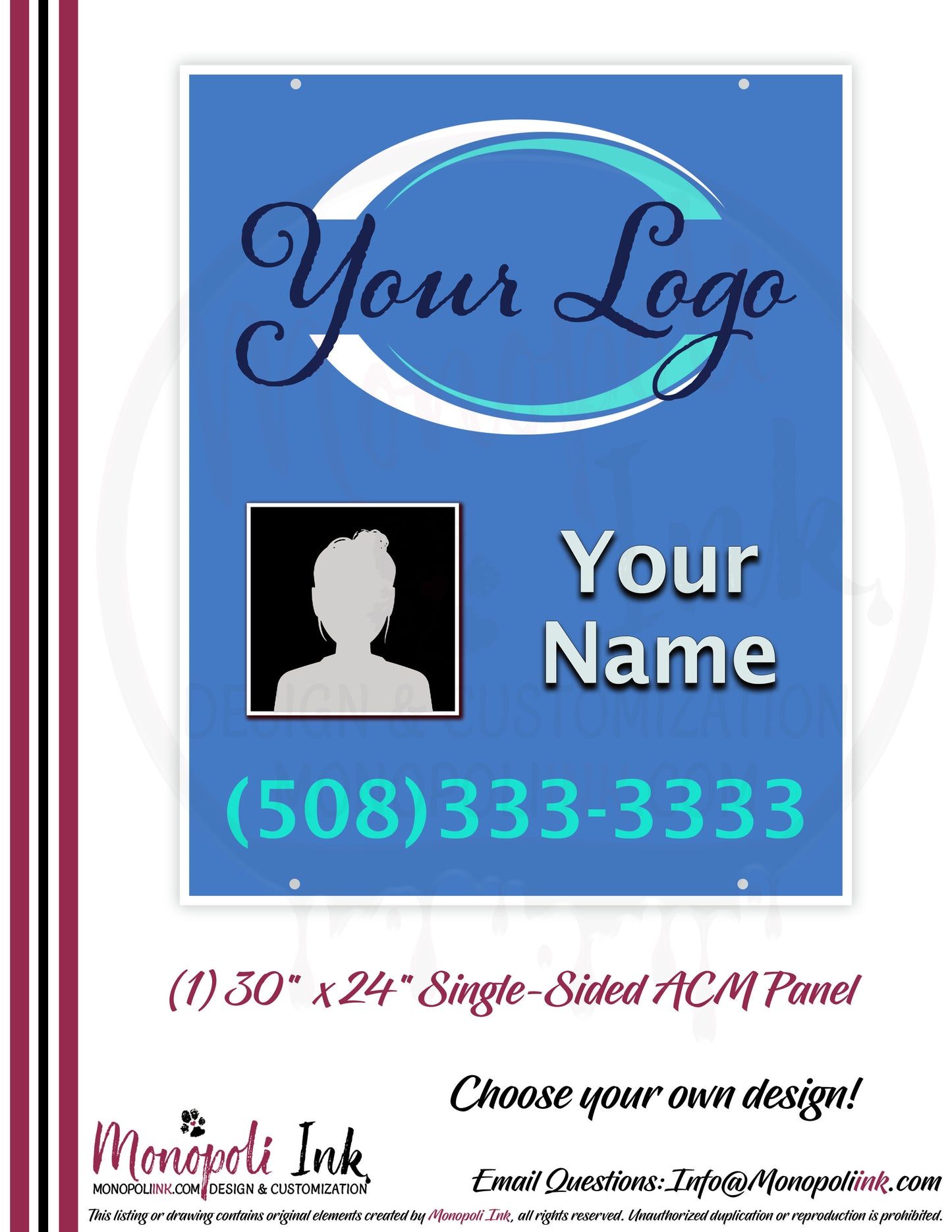 30" x 24" Aluminum Composite Real Estate Sign Panels