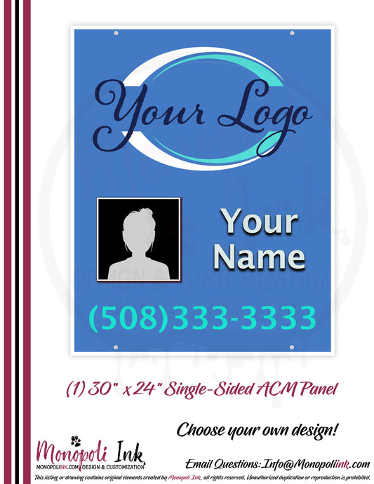 30" x 24" Aluminum Composite Real Estate Sign Panels