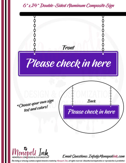 6" x 24" Aluminum Composite Sign Panels