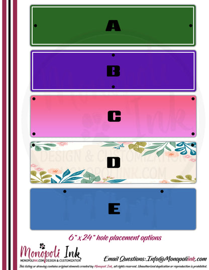 6" x 24" Aluminum Composite Sign Panels
