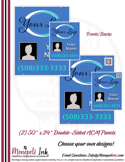 30" x 24" Aluminum Composite Real Estate Sign Panels