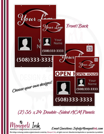36" x 24" Aluminum Composite Sign Panels