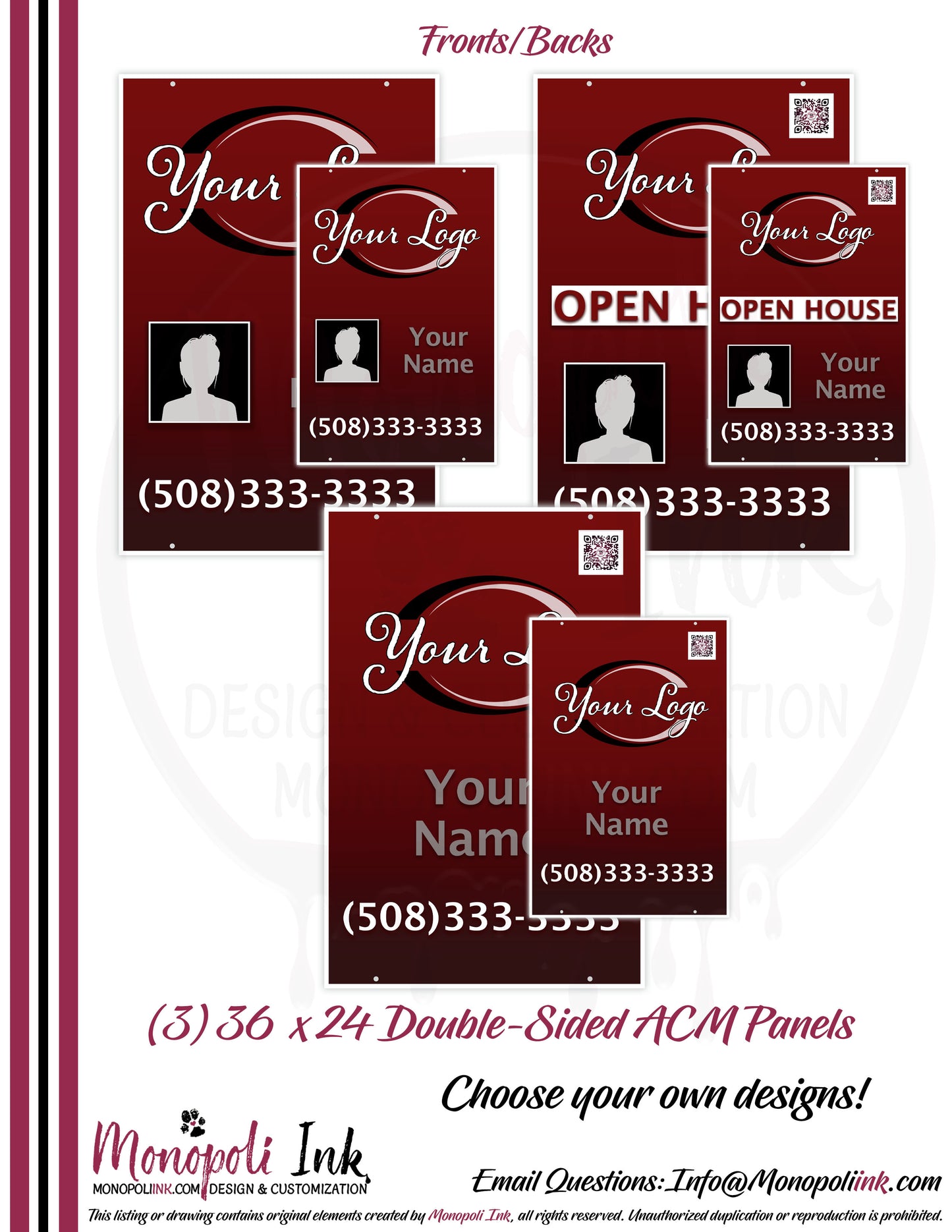36" x 24" Aluminum Composite Sign Panels