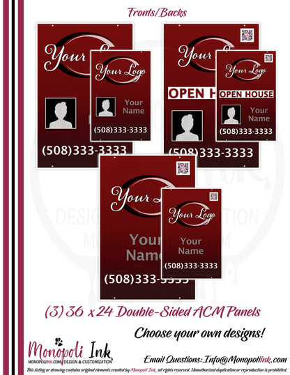 36" x 24" Aluminum Composite Sign Panels