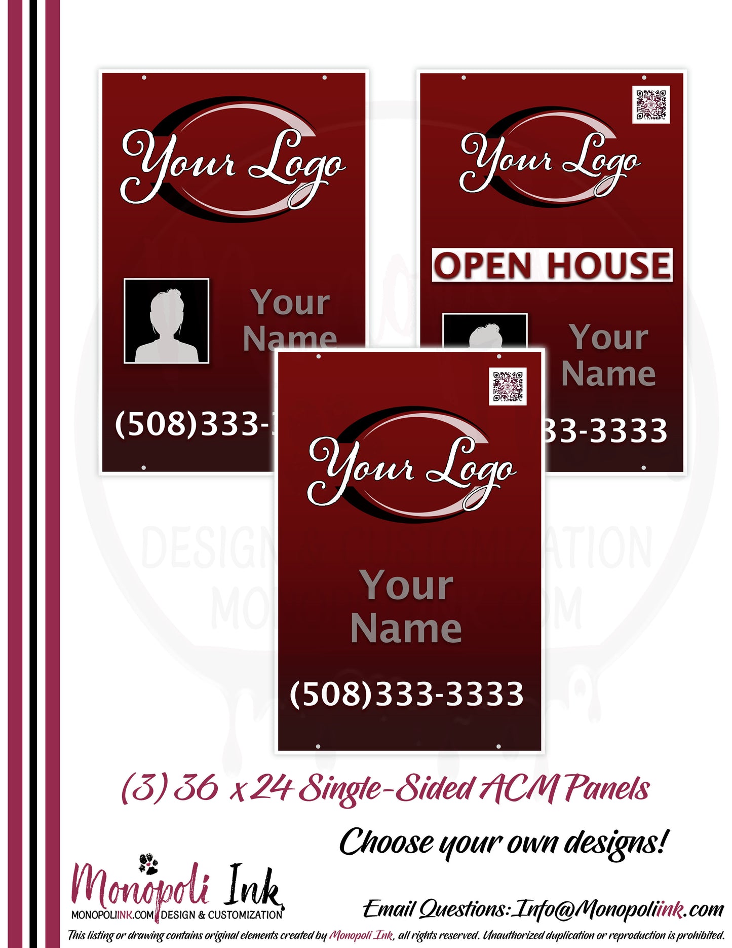 36" x 24" Aluminum Composite Sign Panels