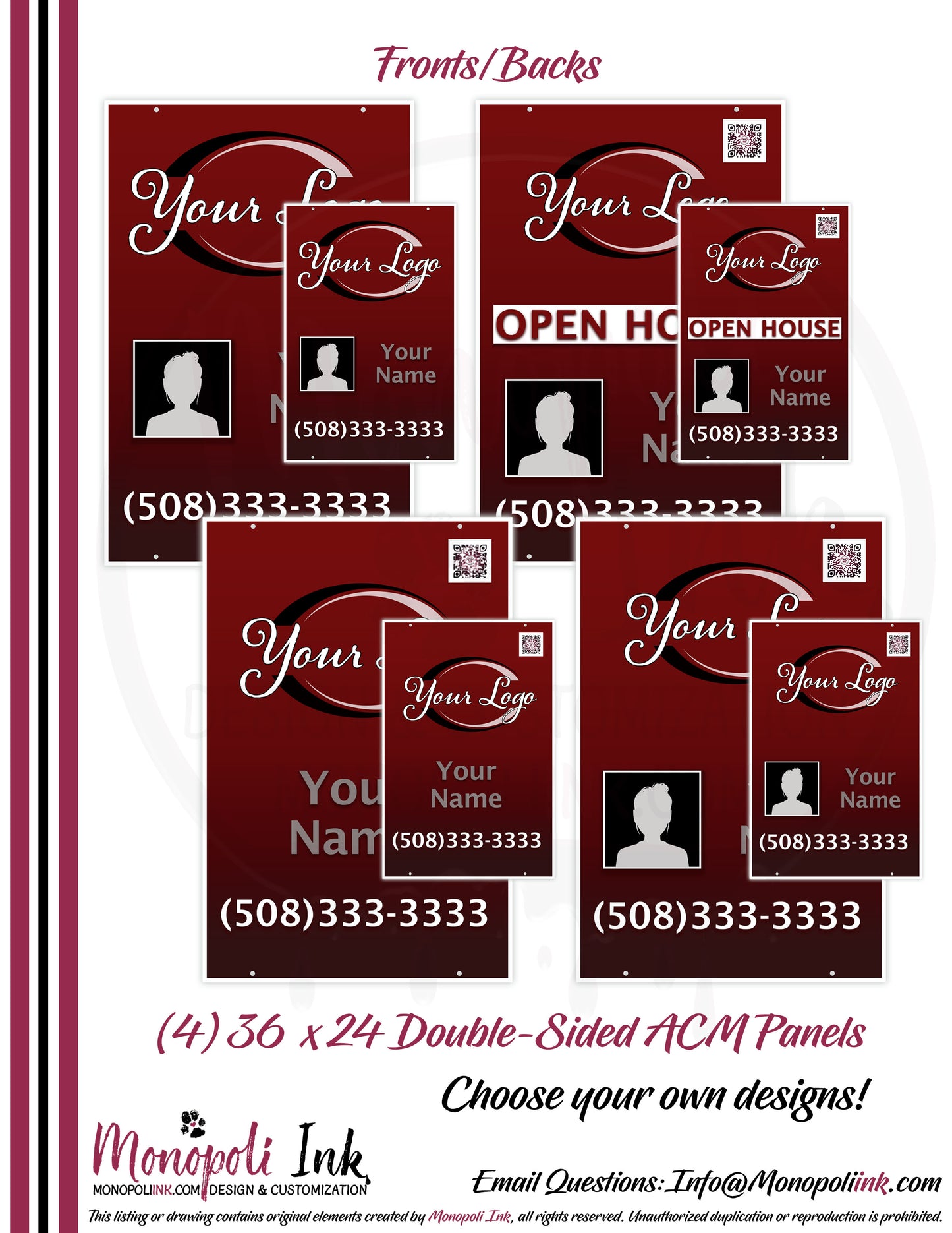 36" x 24" Aluminum Composite Sign Panels