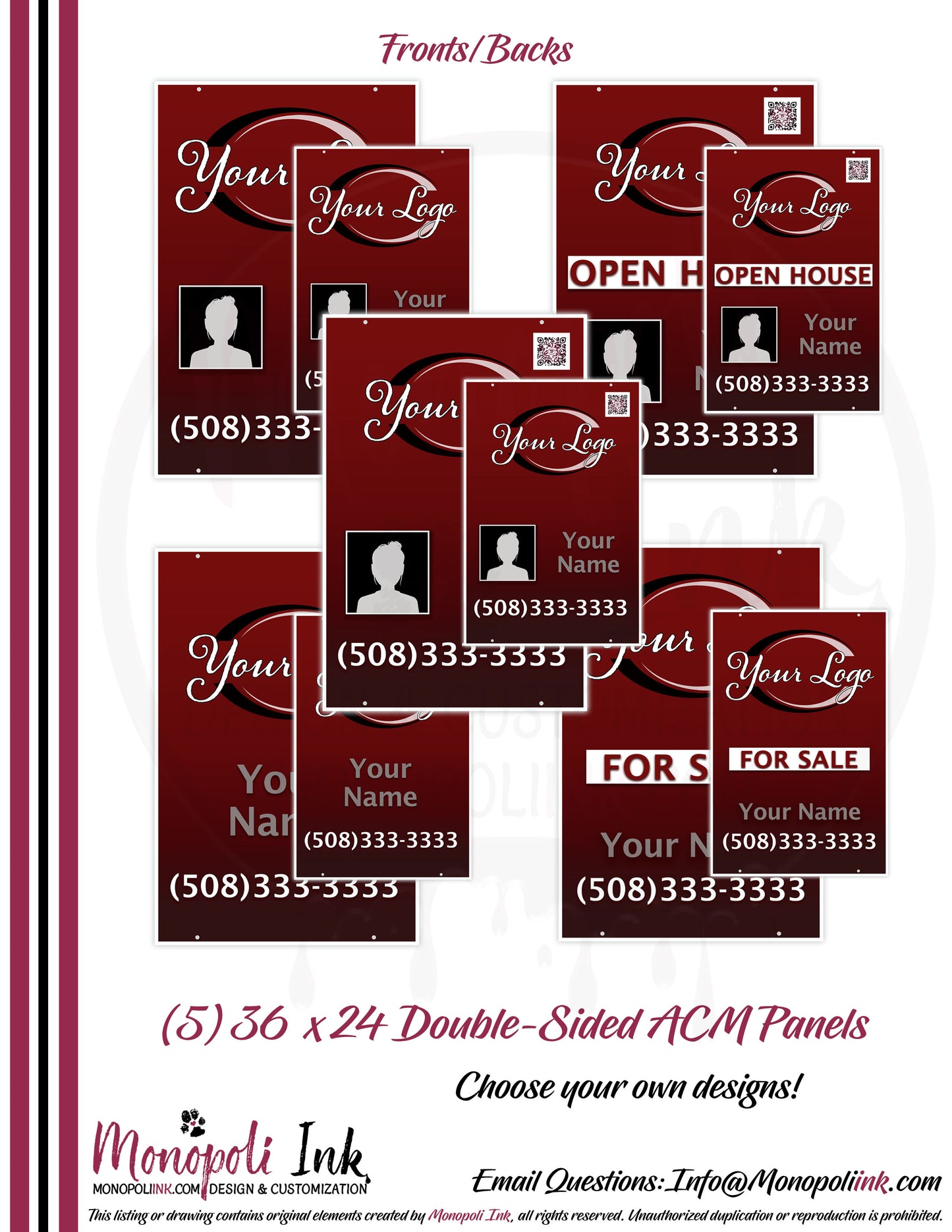 36" x 24" Aluminum Composite Sign Panels
