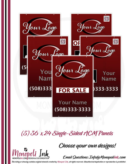 36" x 24" Aluminum Composite Sign Panels