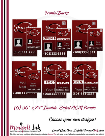 36" x 24" Aluminum Composite Sign Panels
