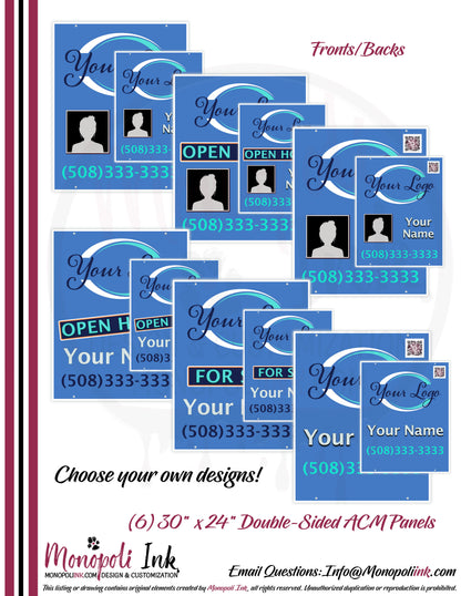 30" x 24" Aluminum Composite Real Estate Sign Panels