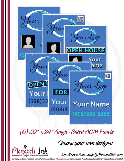 30" x 24" Aluminum Composite Real Estate Sign Panels