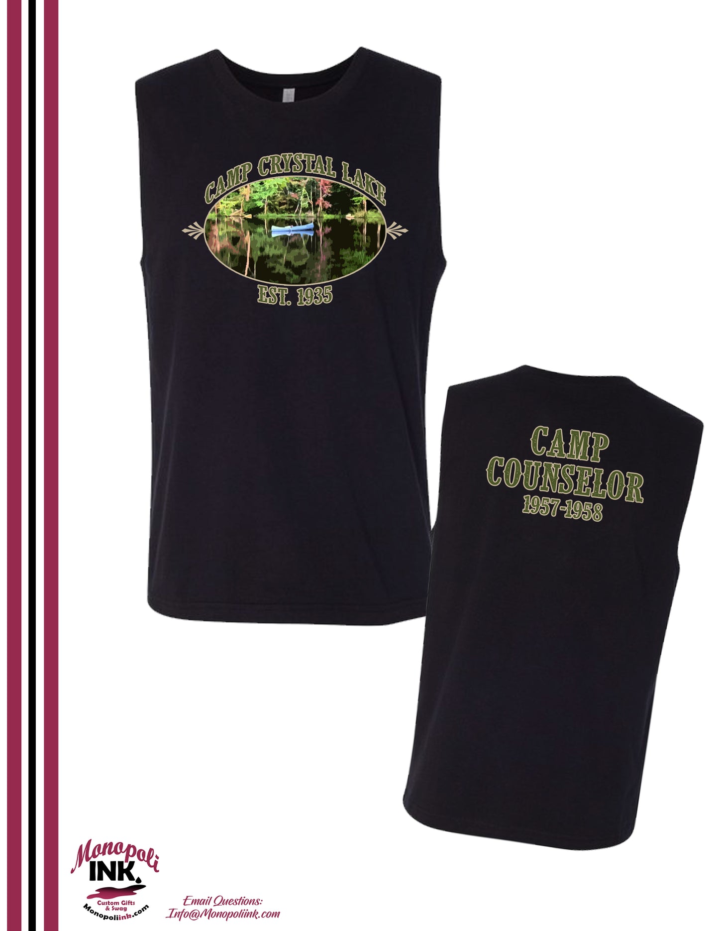 Camp Crystal Lake Counselor Horror Apparel