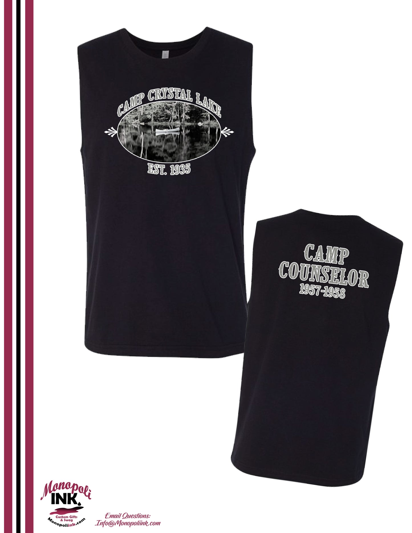 Camp Crystal Lake Counselor Horror Apparel