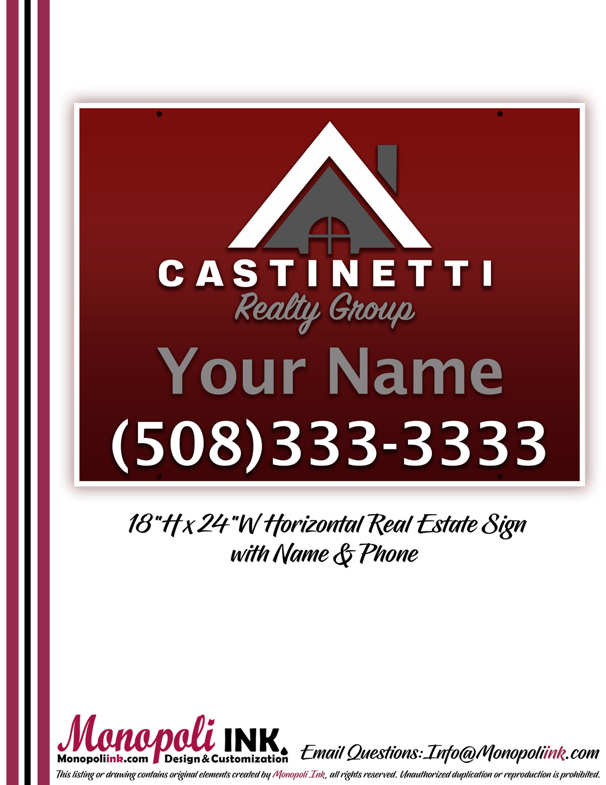 18"x24" Aluminum Composite Sign Panels
