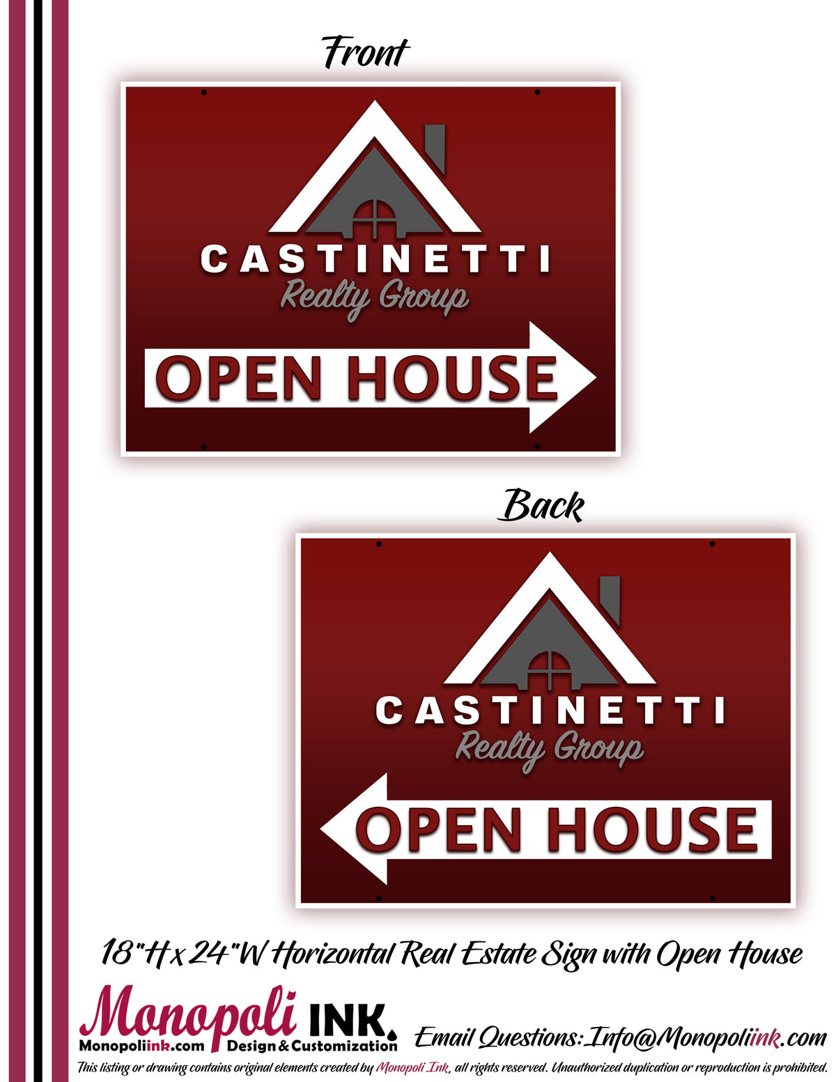 18"x24" Aluminum Composite Sign Panels
