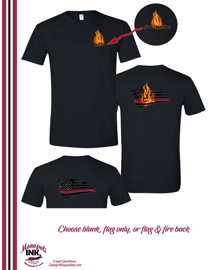 Thin Red Line Fire Fighter Tee