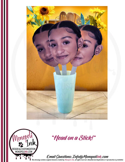Head Cutouts aka Head On A Stick