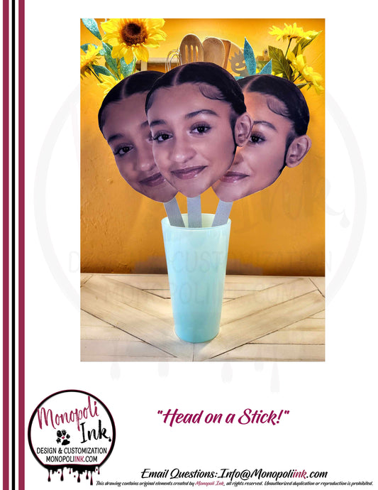 Head Cutouts aka Head On A Stick