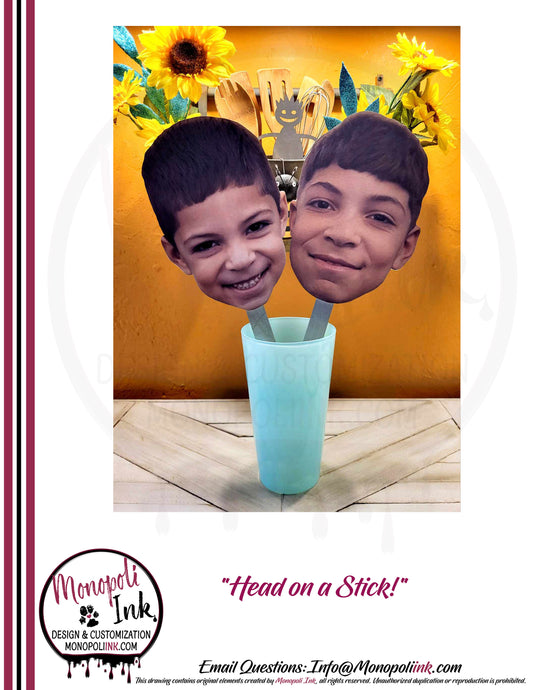 Head Cutouts aka Head On A Stick
