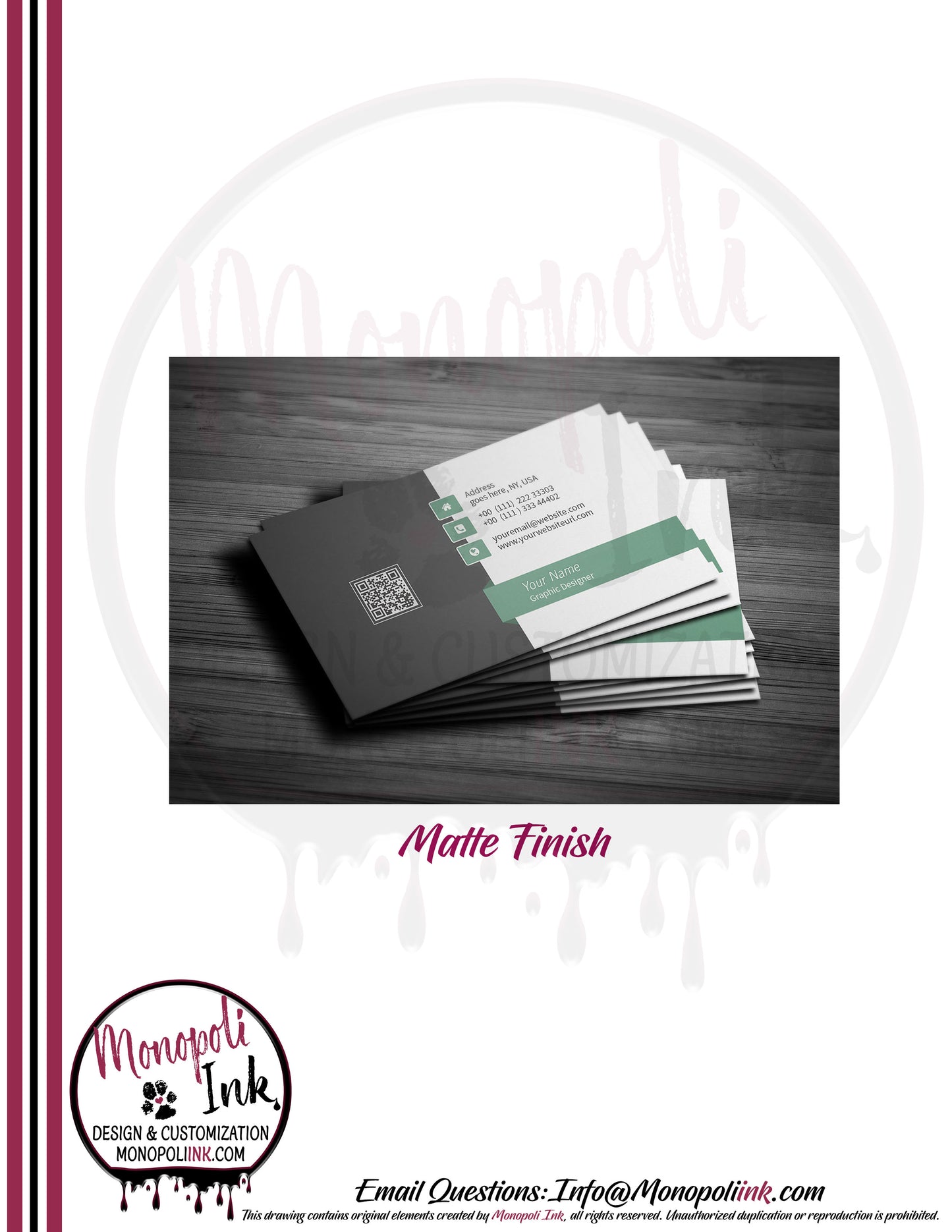 Business Cards - Gloss or Matte