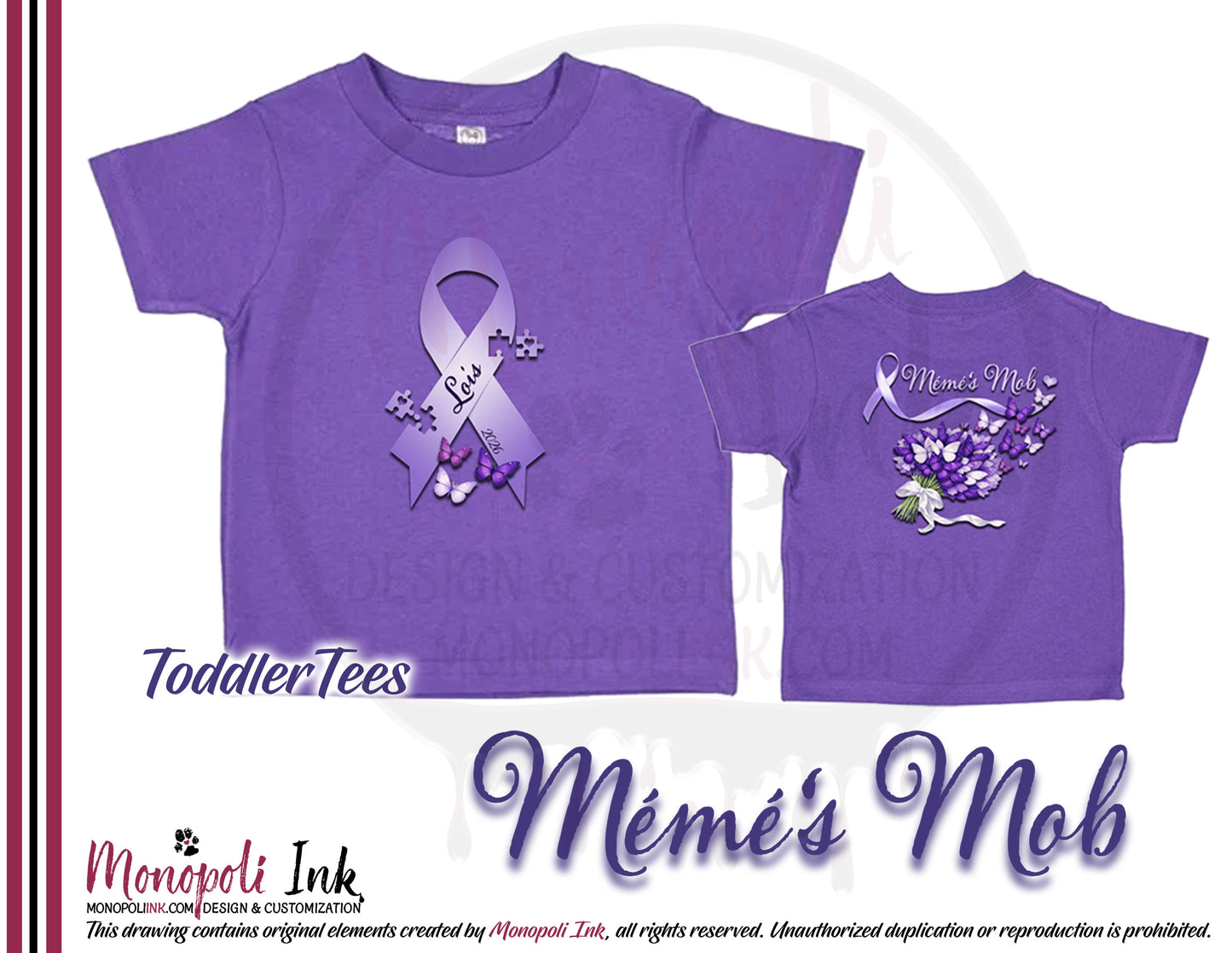 Meme's Mob Toddler Tees: Lois McDonald *Pre-Order*