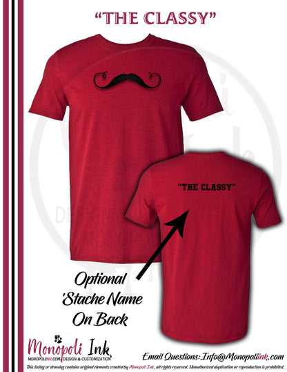 Mustache Tees - Red