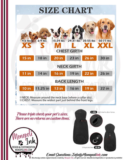 Castinetti Fleece Pet Hoodies