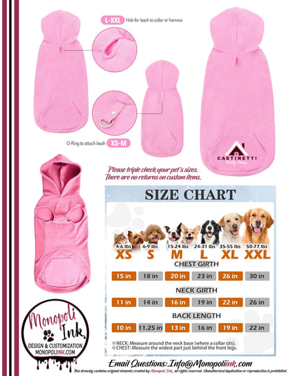Castinetti Fleece Pet Hoodies