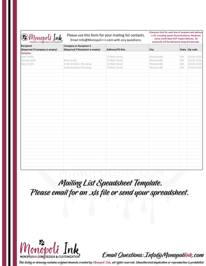 Postcard Mailing Service