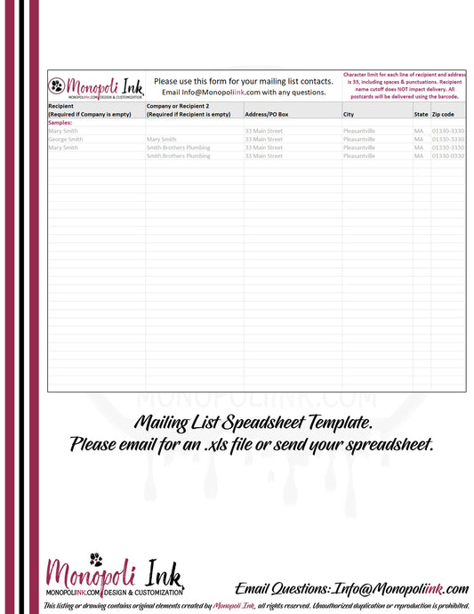 Postcard Mailing Service