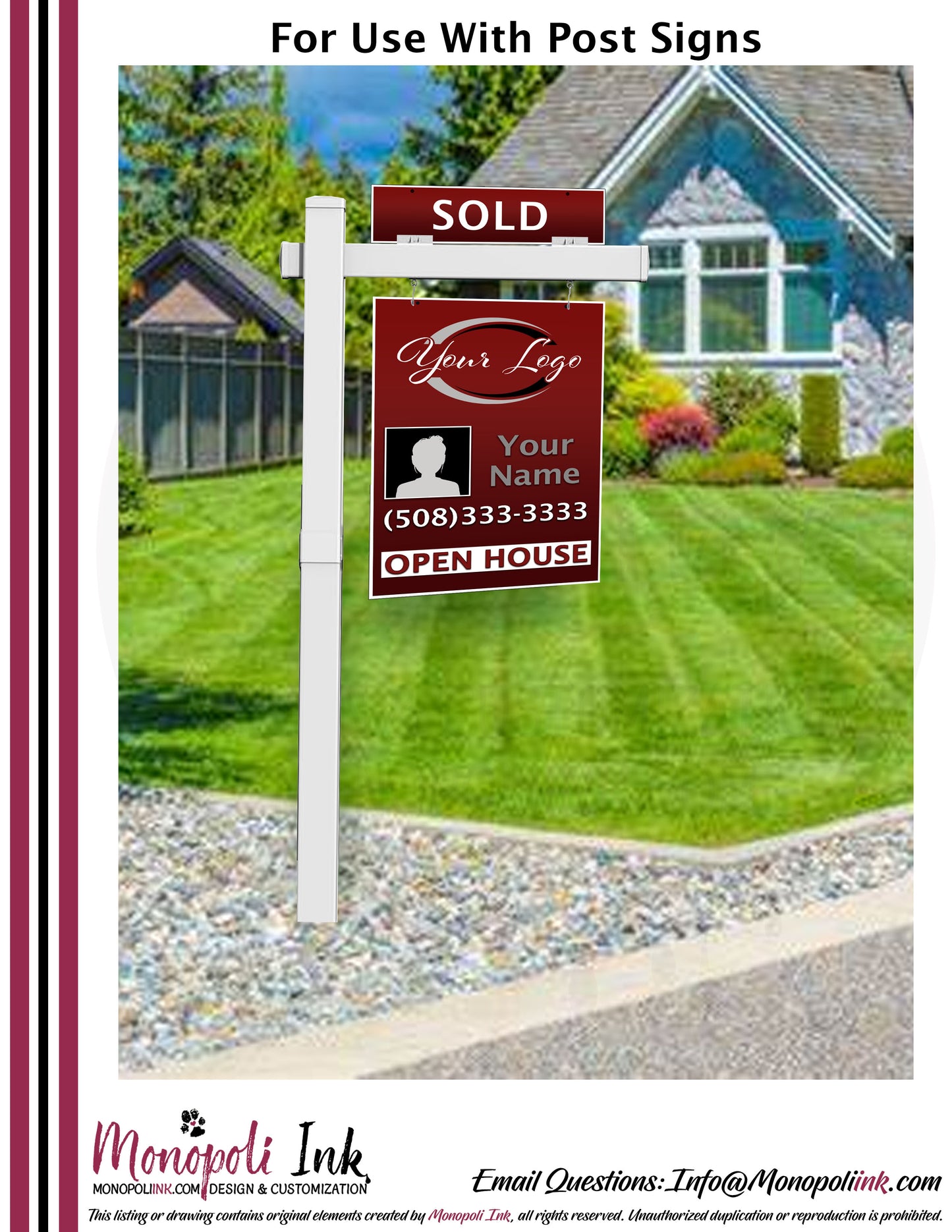 Real Estate Sign Frames, Posts, & Holders
