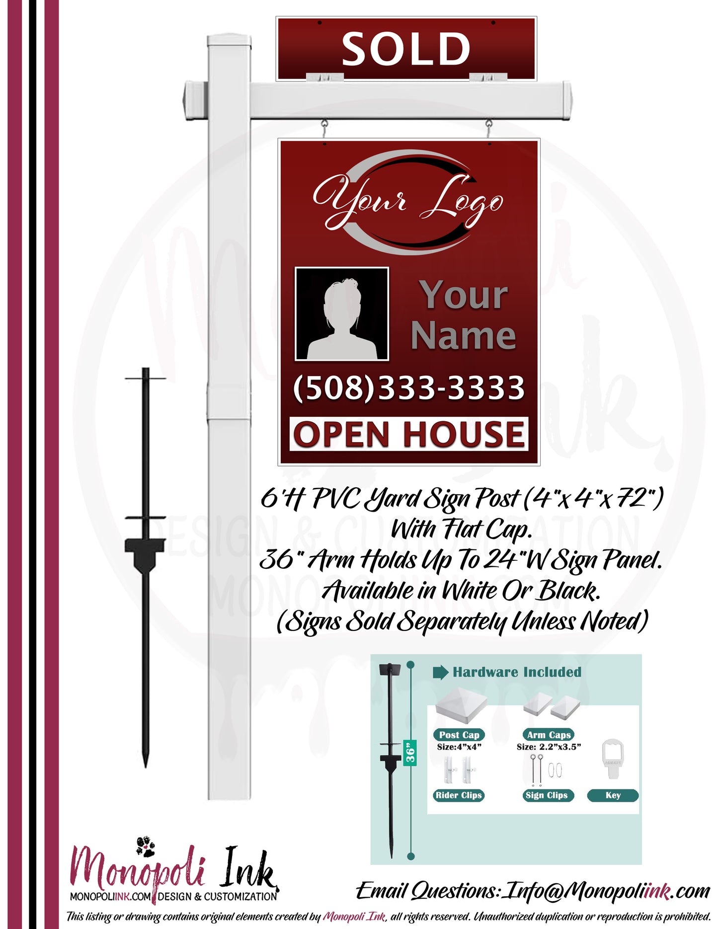 Real Estate Sign Frames, Posts, & Holders