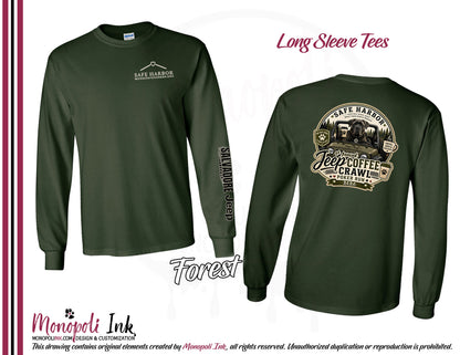 Safe Harbor Jeep Coffee Crawl Long Sleeve Tees