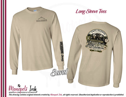 Safe Harbor Jeep Coffee Crawl Long Sleeve Tees